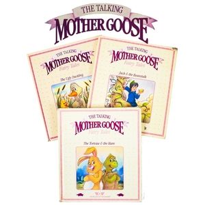 Vintage 80s Mother Goose Classic Story Children's Picture Books Bundle of (3)